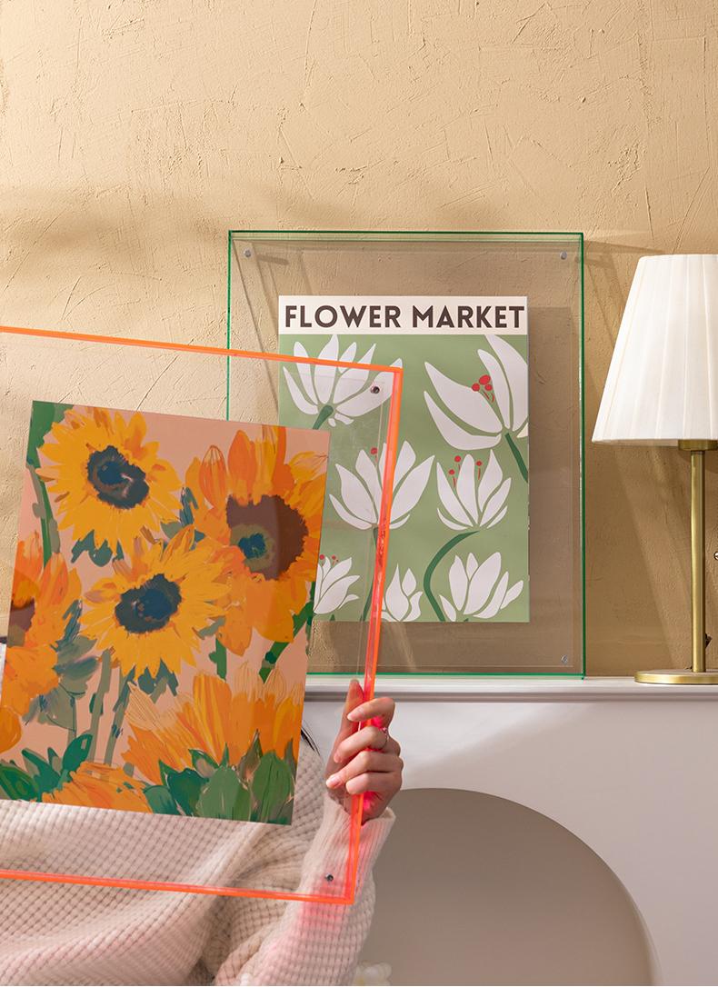 Colorful Acrylic Poster Stand